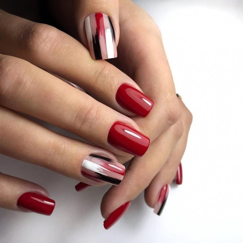 Маникюр аэрография на ногтях