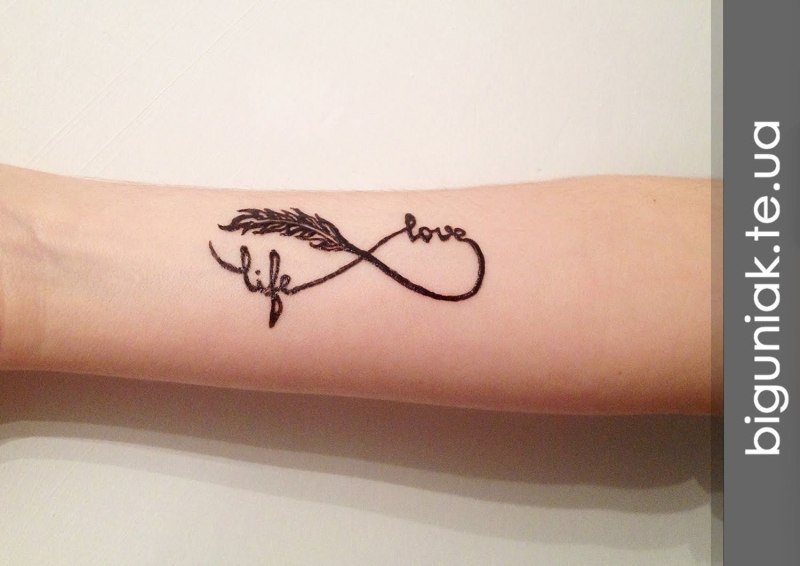 Тату сердце на запястье