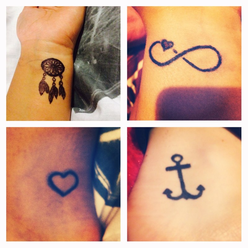 Тату на руке легкие