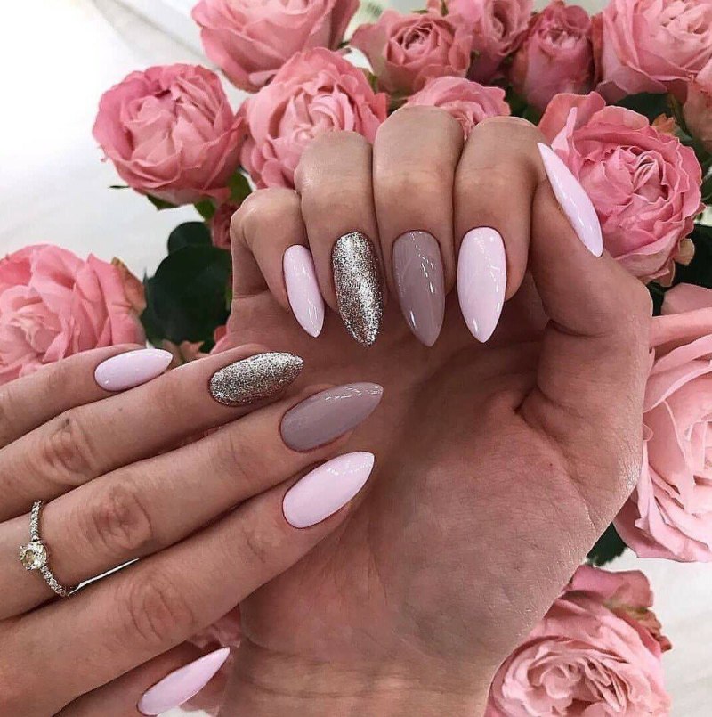 Маникюр на длинные ногти