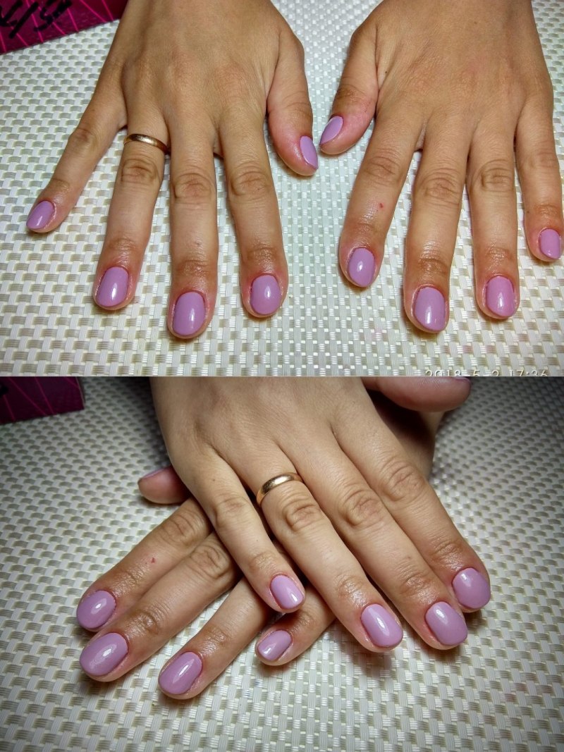 Коррекция нарощенных ногтей гелем