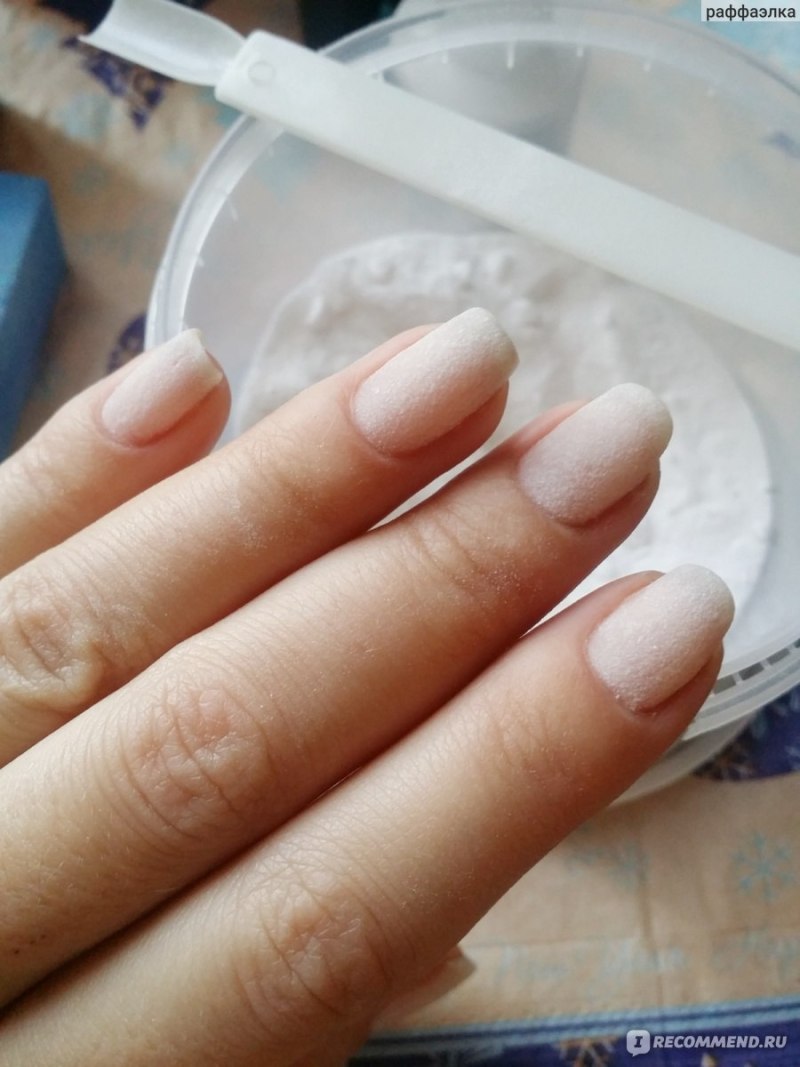 Укрепление ногтей акриловой пудрой