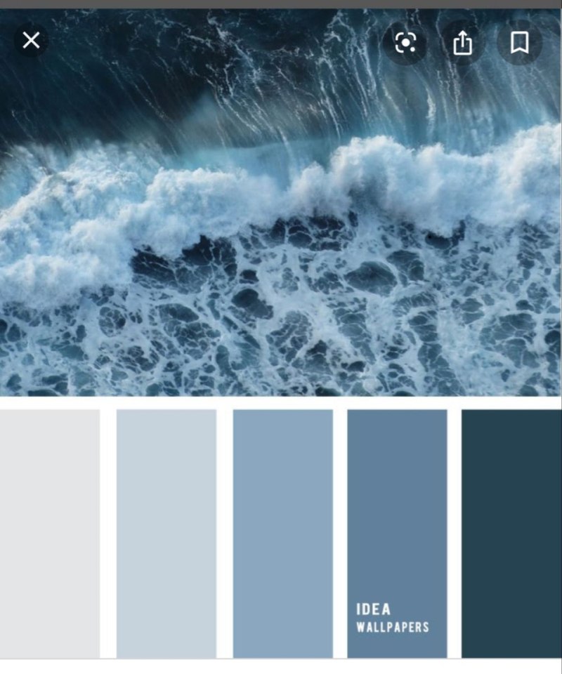 Оттенки голубого