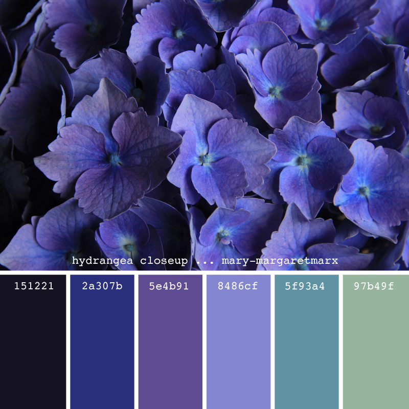 Красивые оттенки голубого