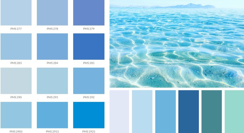 Светло голубой палитра