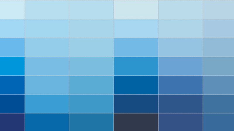 Оттенки голубого