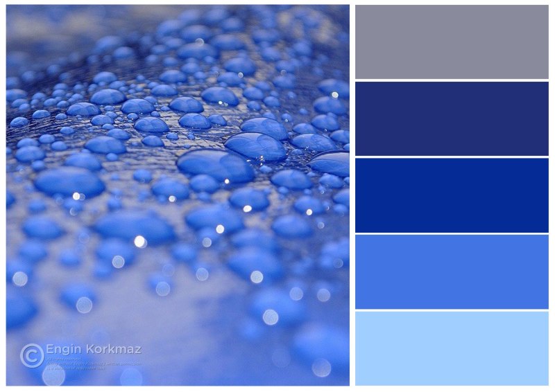 Голубой цвет палитра