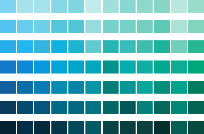 Синяя палитра