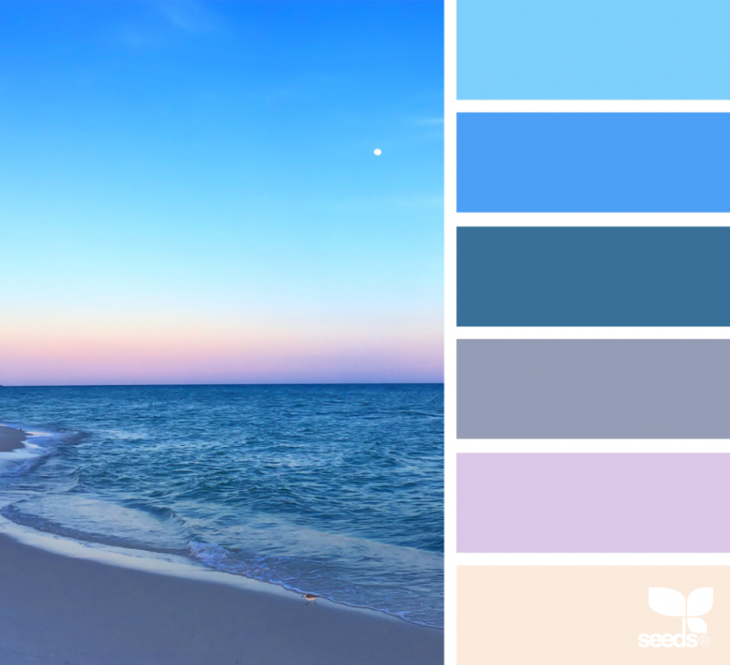 Оттенки голубого