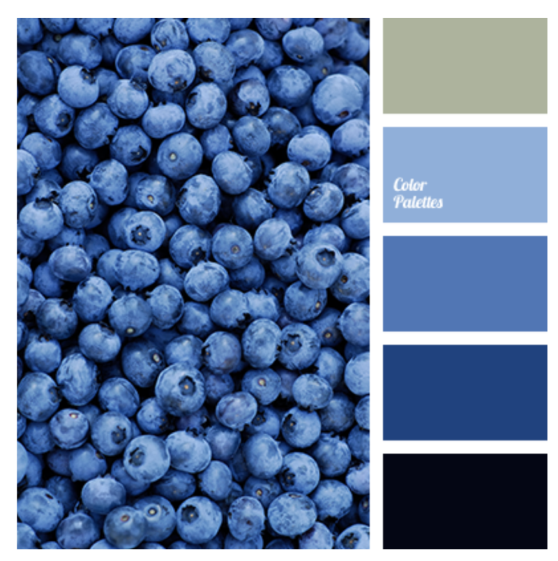 Пастельная палитра голубой