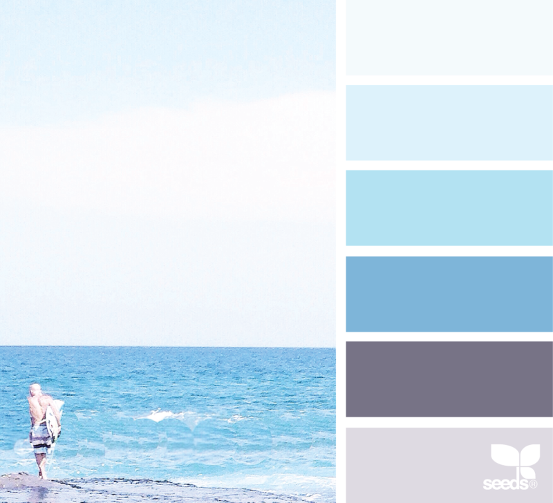Цветовая палитра пастельных голубых цветов