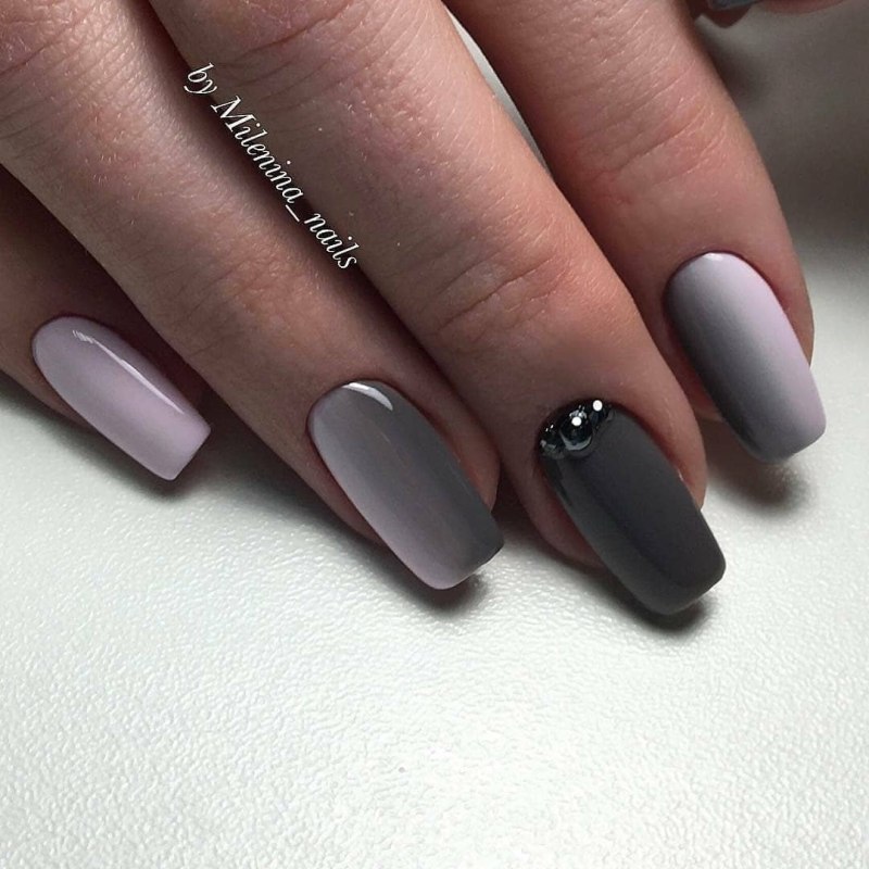 Графитовый маникюр