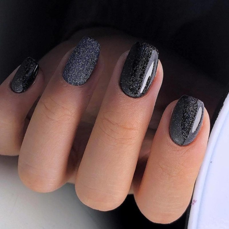 Маникюр цвет мокрый асфальт