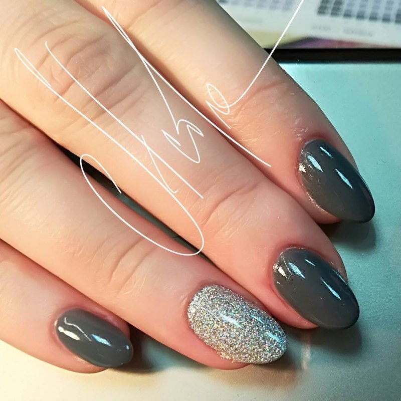 Цвет ногтей мокрый асфальт