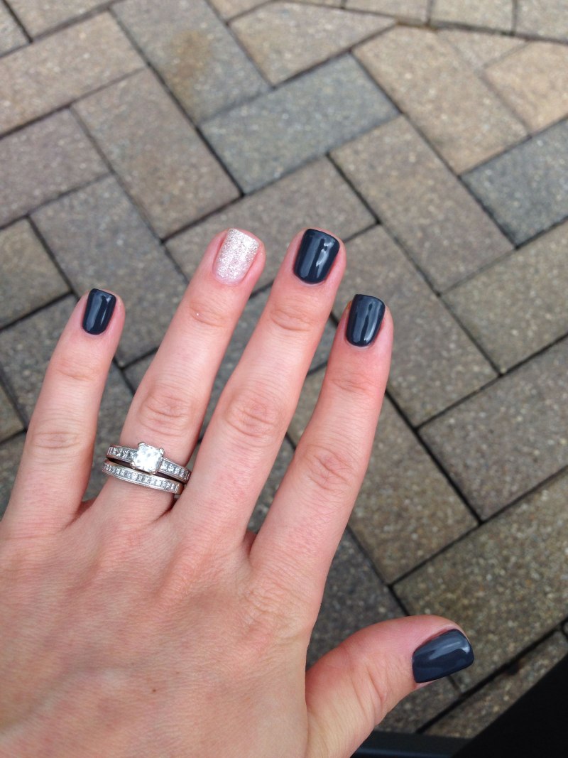 Маникюр цвет мокрый асфальт