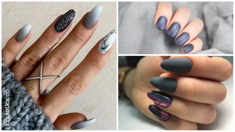 Графитовый маникюр