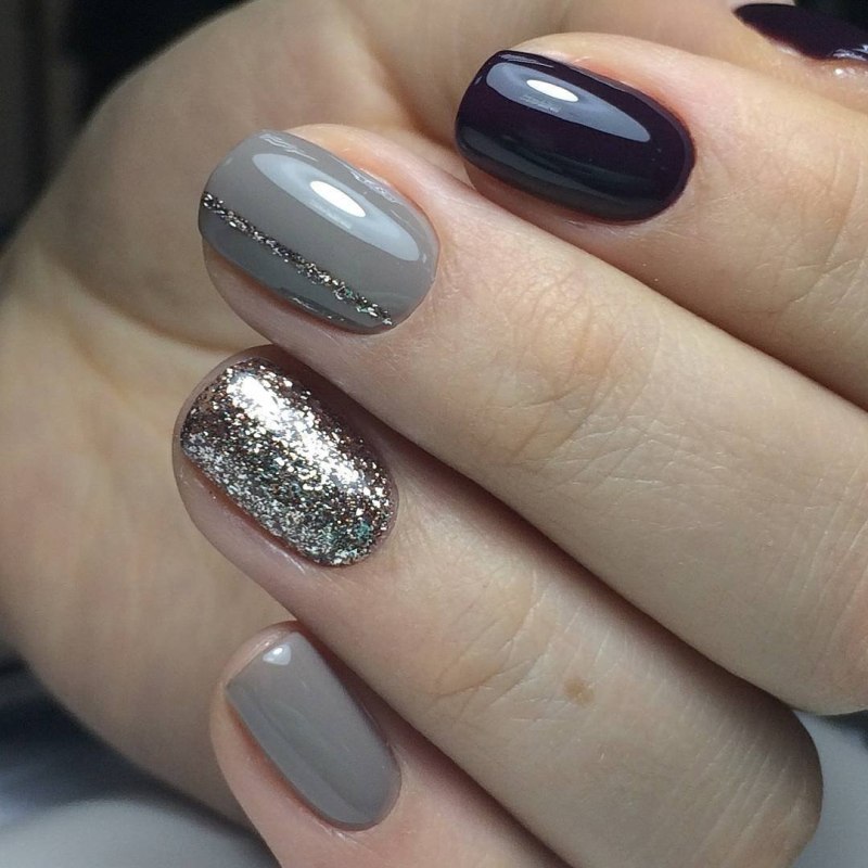 Ногти мокрый асфальт