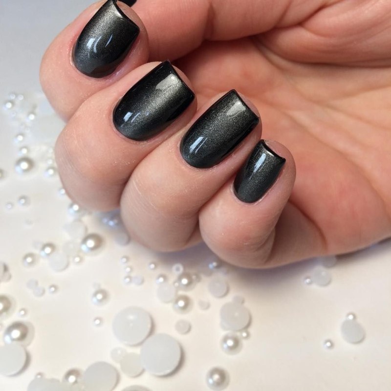 Графитовый цвет ногтей