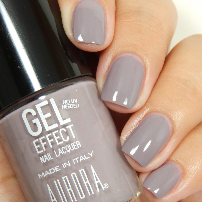 Темно серый маникюр