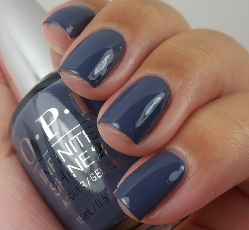 Темно серый маникюр