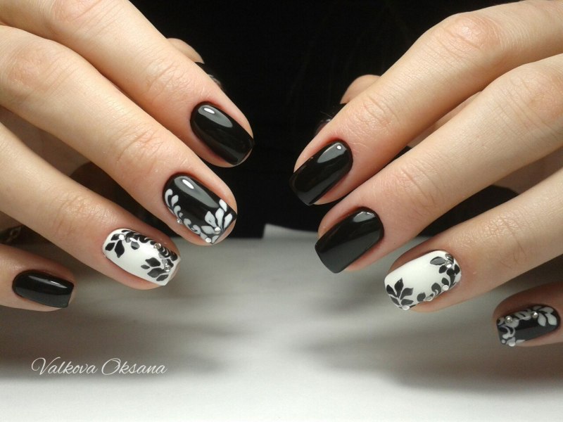 Маникюр Зебра