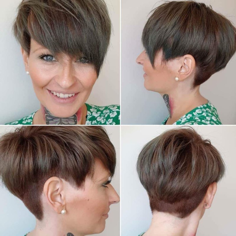 Пикси-Боб стрижка короткая на тонкие волосы