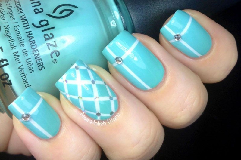 Ментоловый маникюр