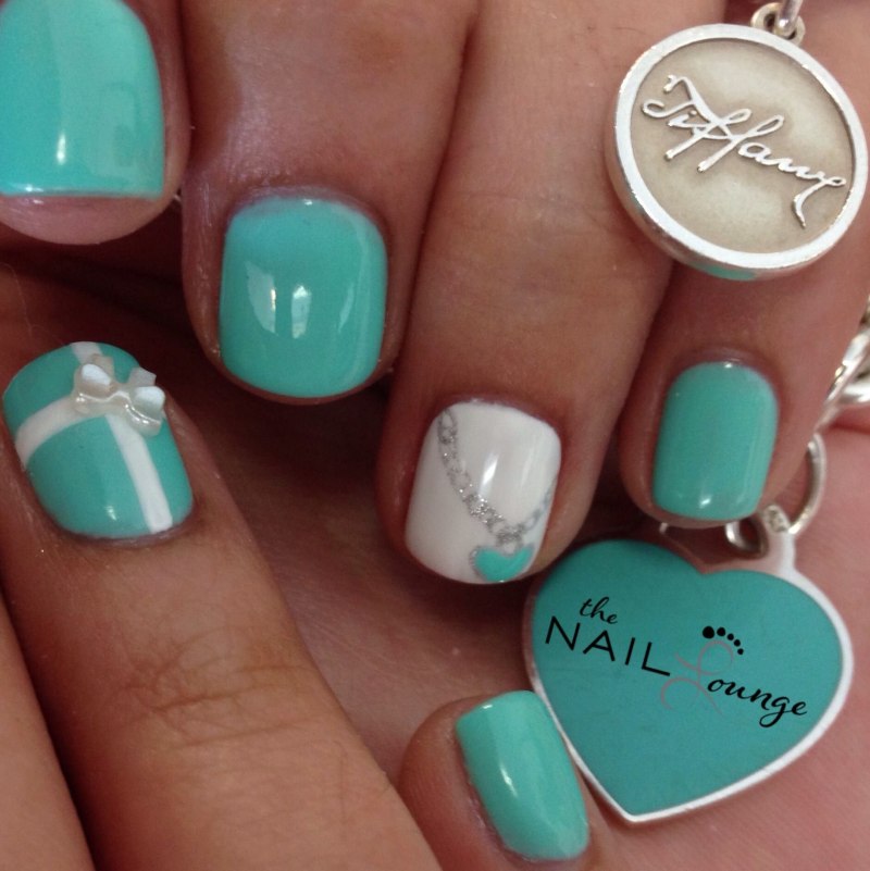 Ногти в стиле Тиффани