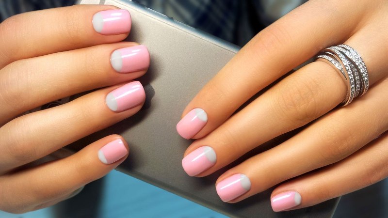Лунное френч покрытие Shellac