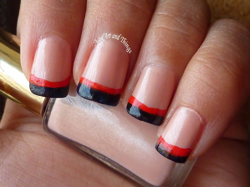 Ногти шеллак красные