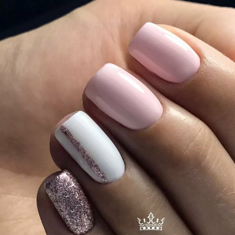 Нежный маникюр в пастельных тонах