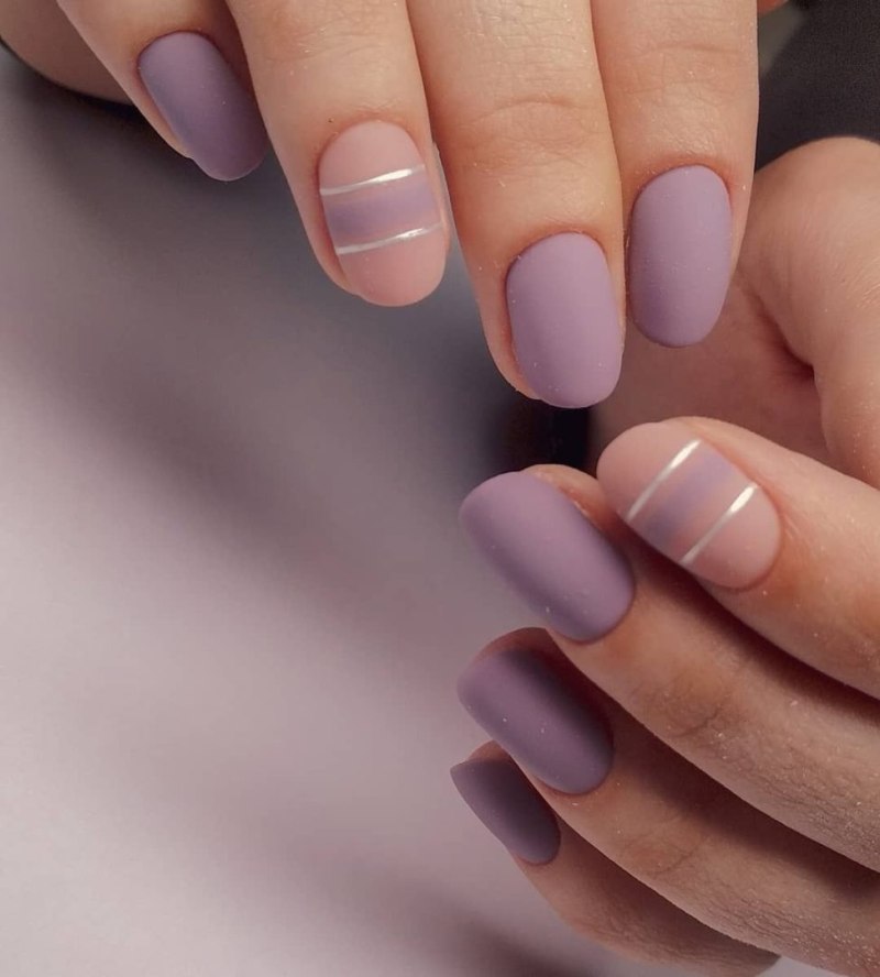 Маникюр френч матовый