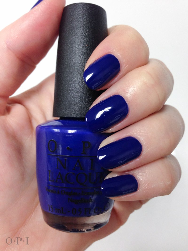 OPI синий гель лак