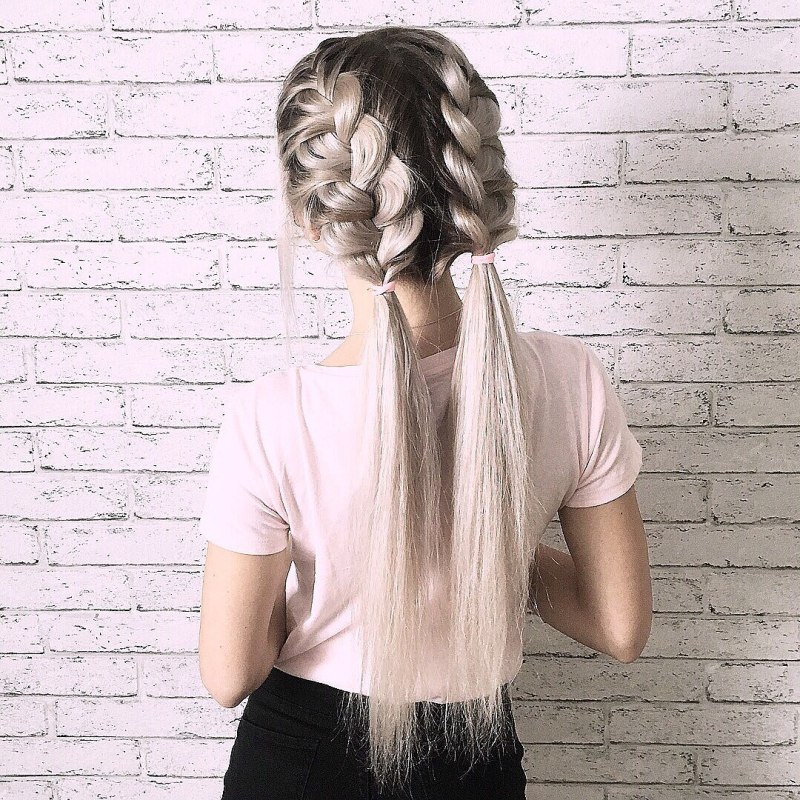 Прически с косичками