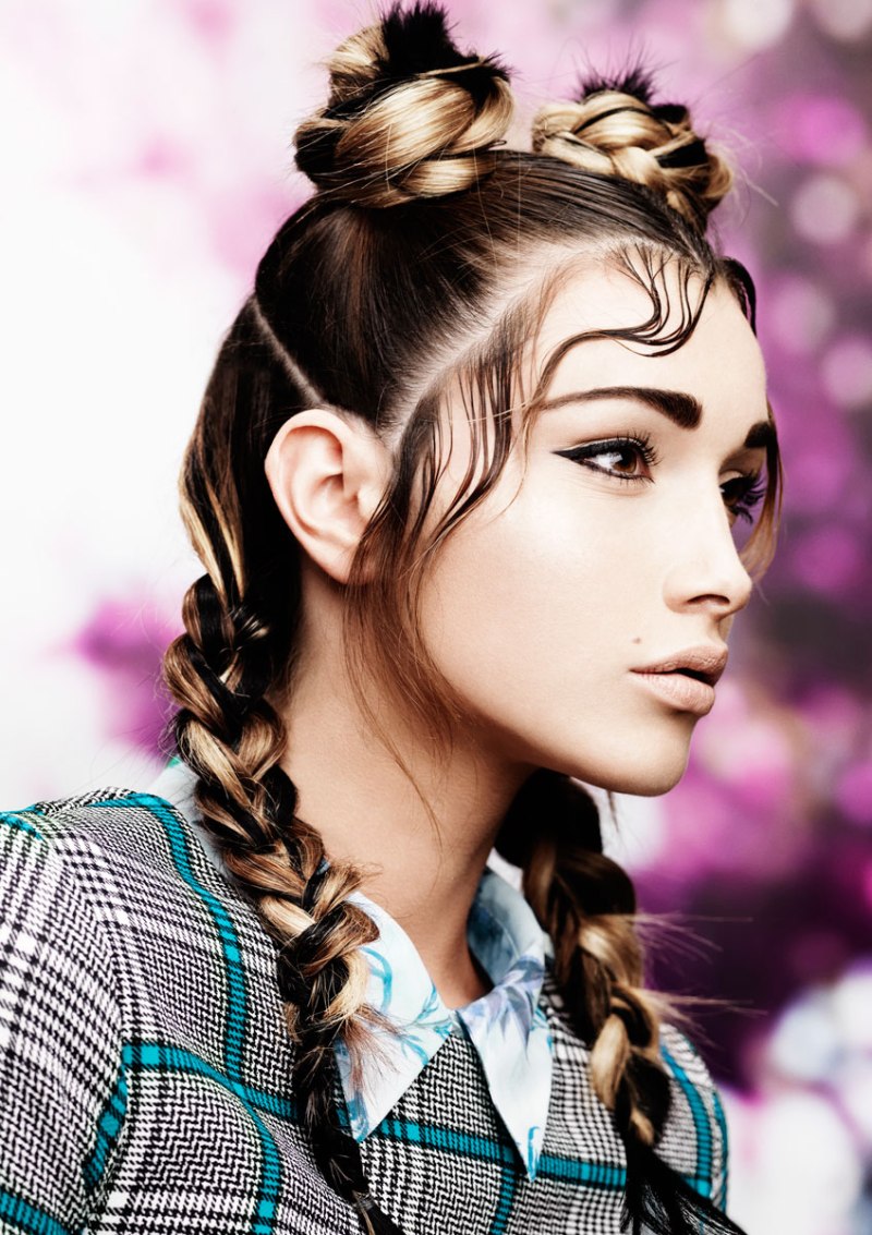 Коса французский водопад