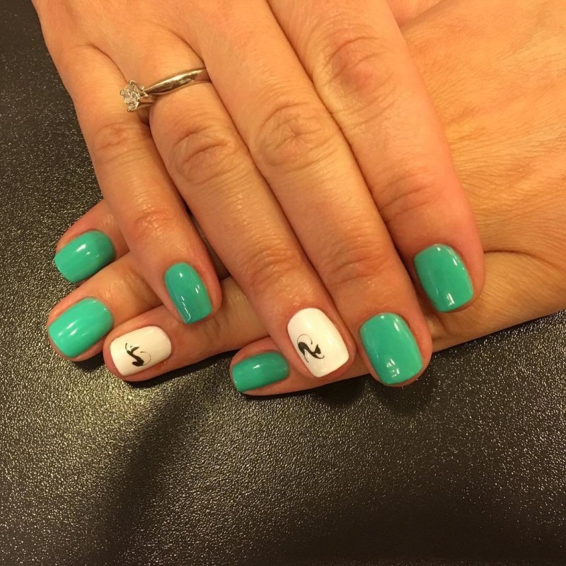 Shellac на короткие ногти