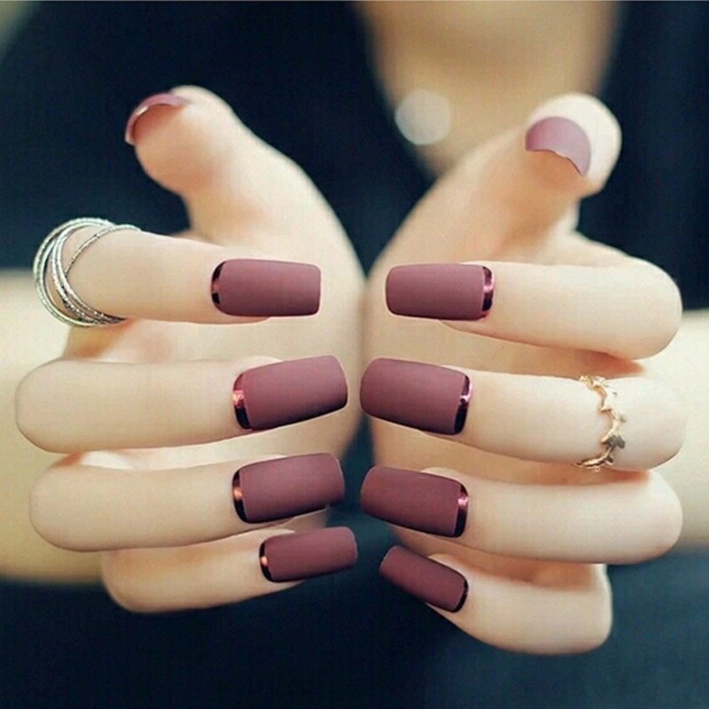 Маникюр на квадратную форму