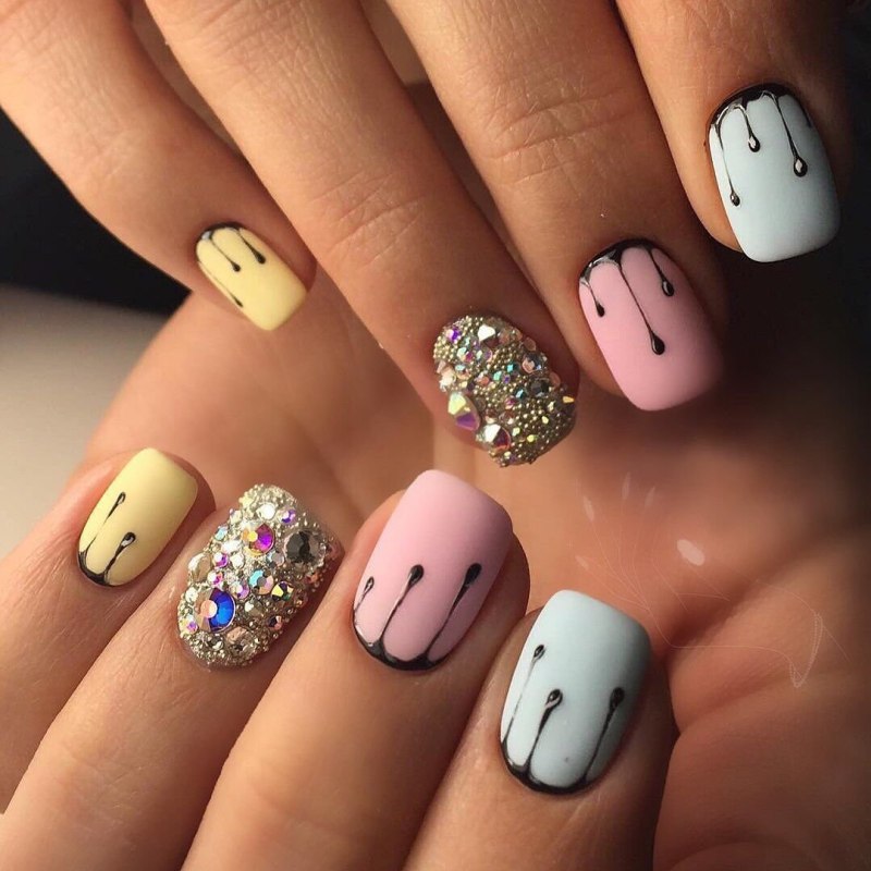 Ногти мягкий квадрат