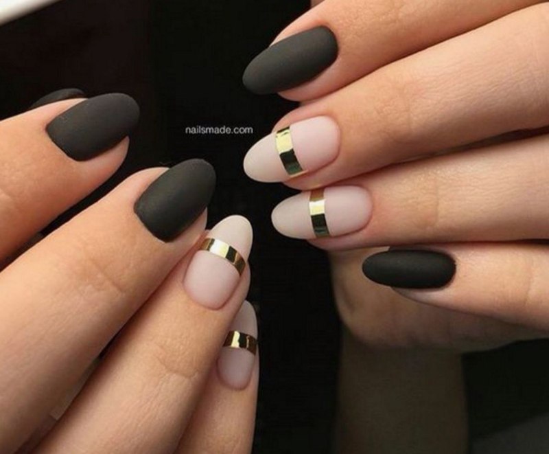Маник чёрный миндаль матовый
