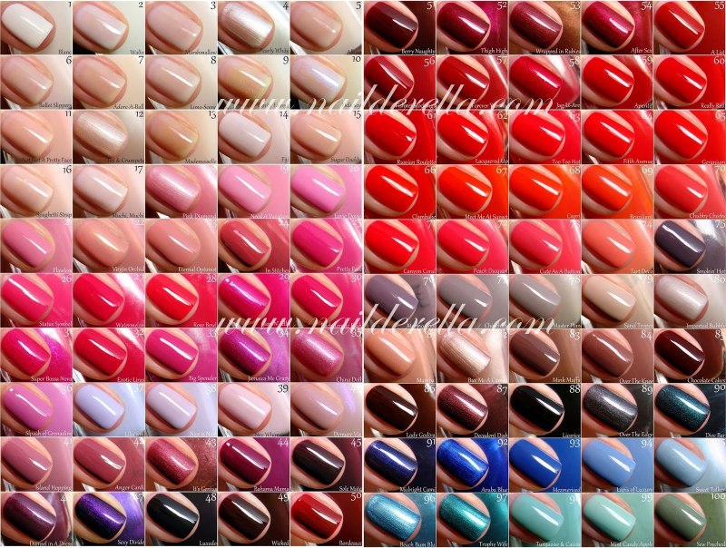 Лак Essie палитра