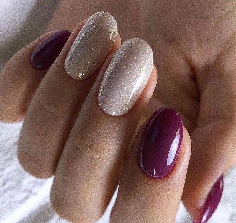 Короткие овальные ногти