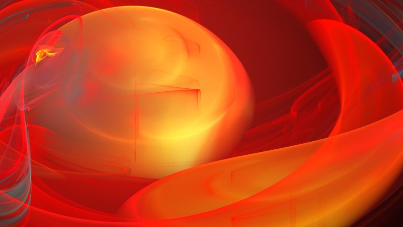 Красно желтая абстракция