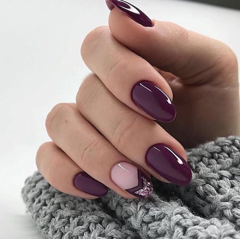 Короткие овальные ногти