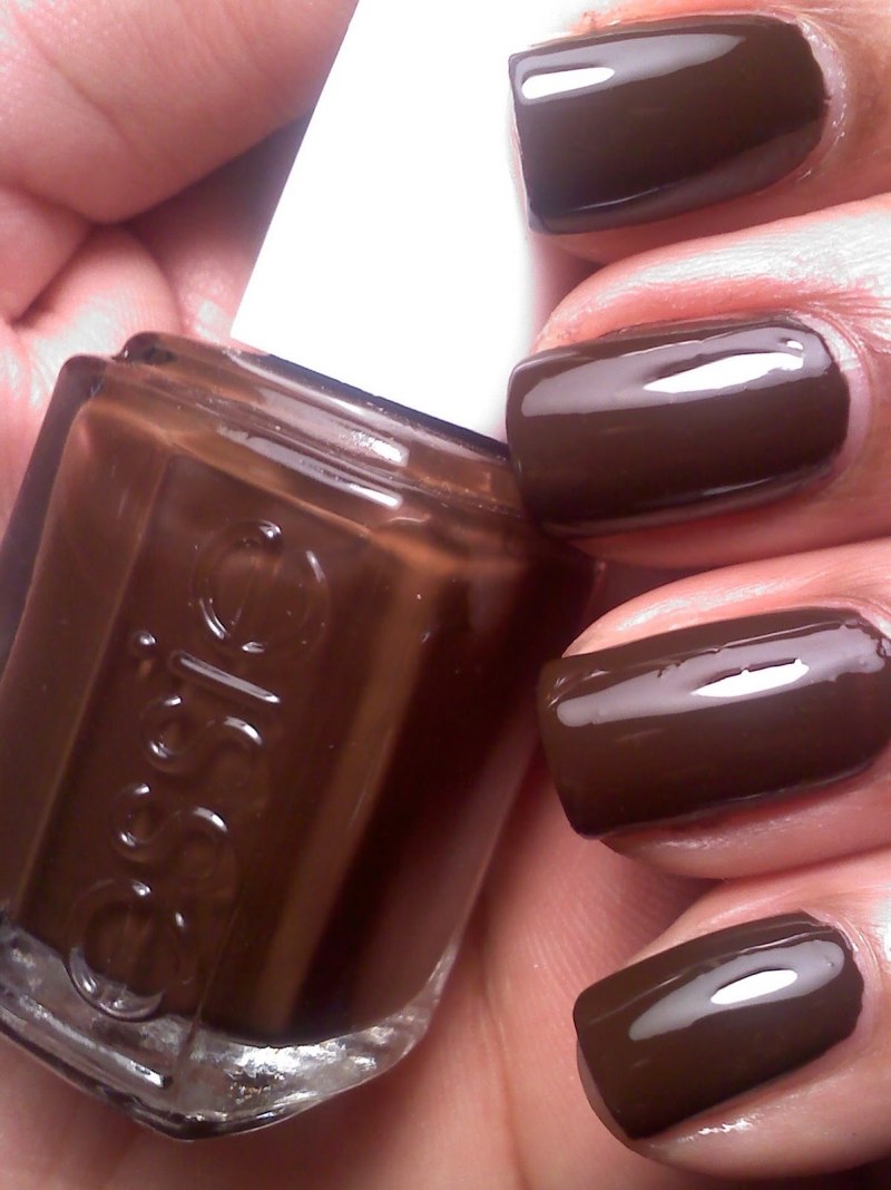 Essie лак для ногтей коричневый