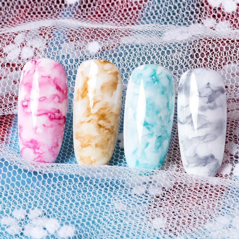 Маникюр Акварельные капли