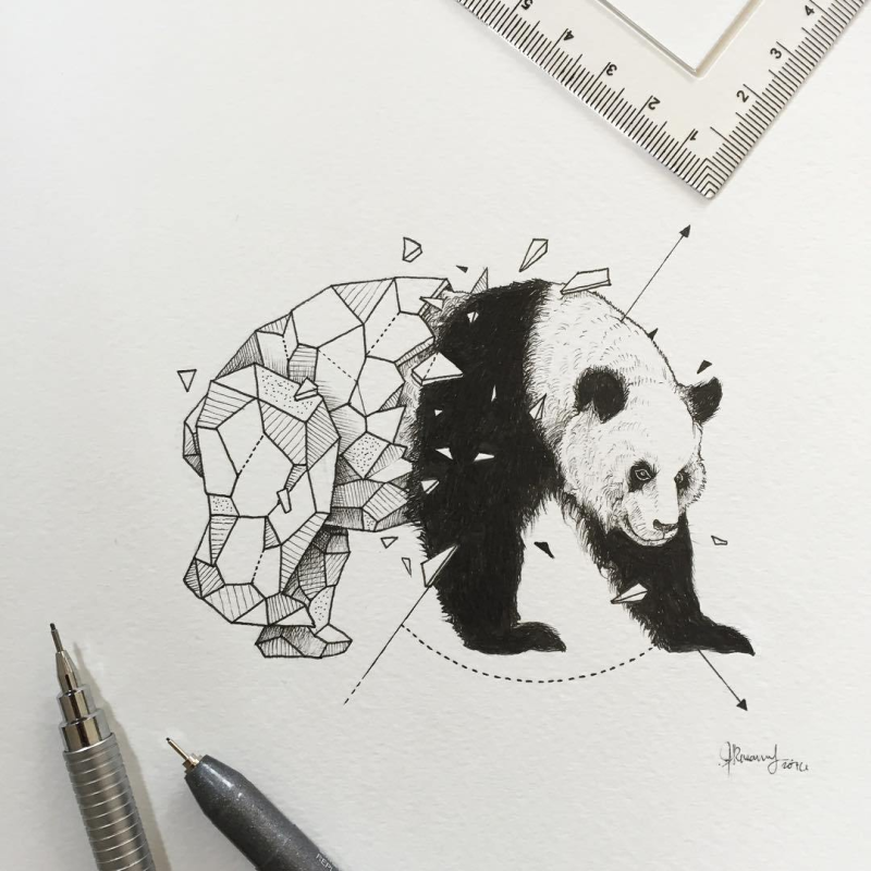 Рисунки в черно белом стиле