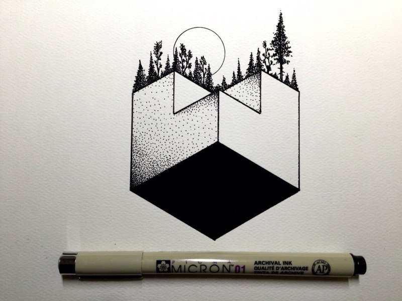 Геометрические тату эскизы Kerby Rosanes