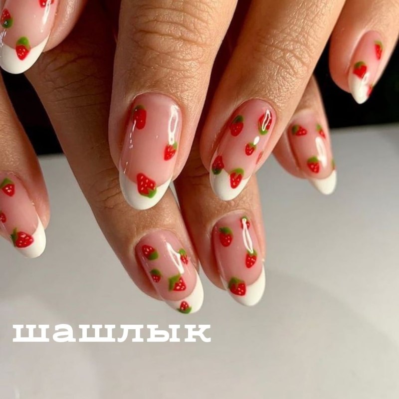 Маникюр на длинные ногти