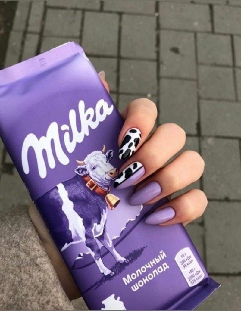 Ногти Милка шоколад