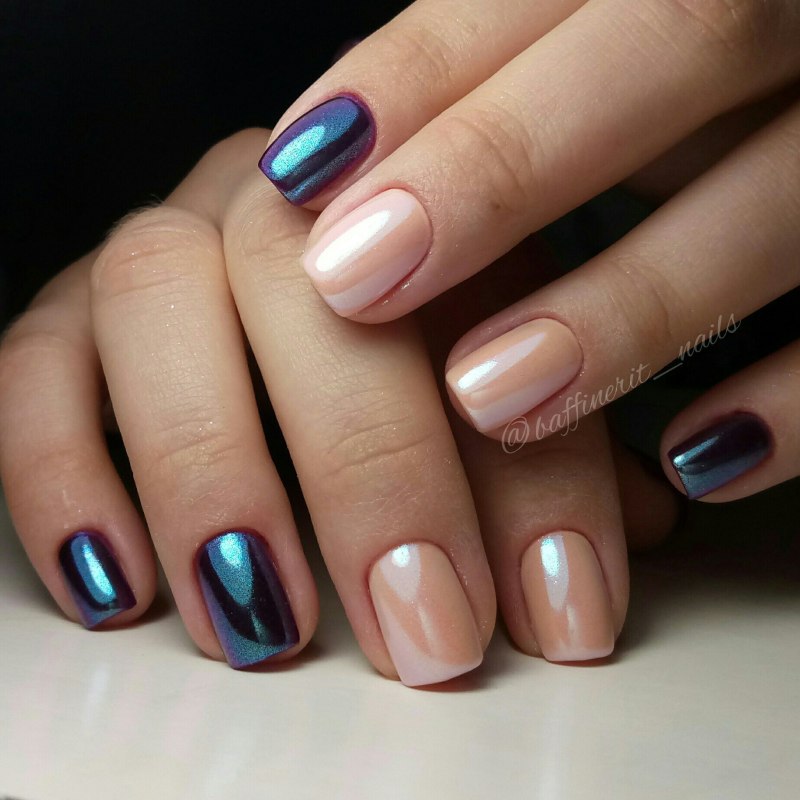 Шеллак на короткие ногти